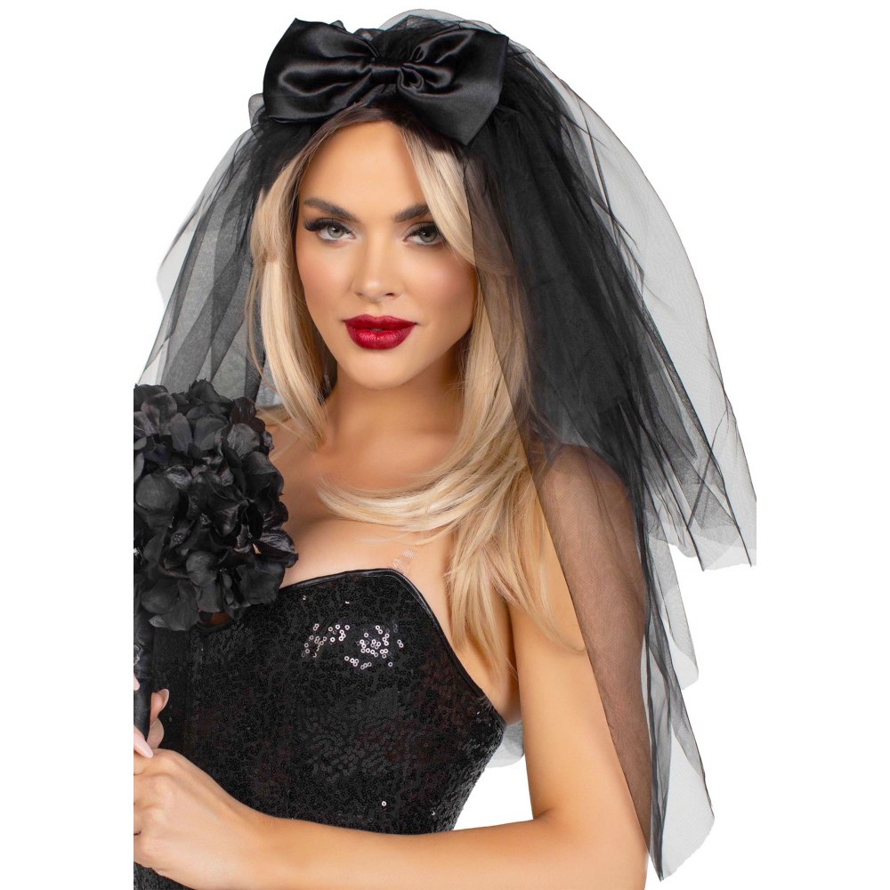 Leg Avenue - Tiered Bridal Schleier - Schwarz